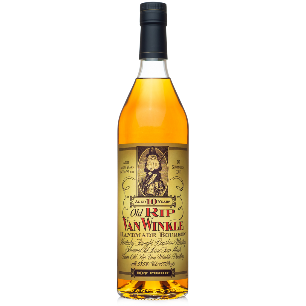 Old Rip Van Winkle 10 Year bottle for BRBNFNDR market value tracking
